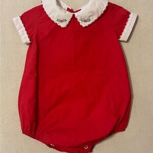 The Proper Peony Red and White bubble suit